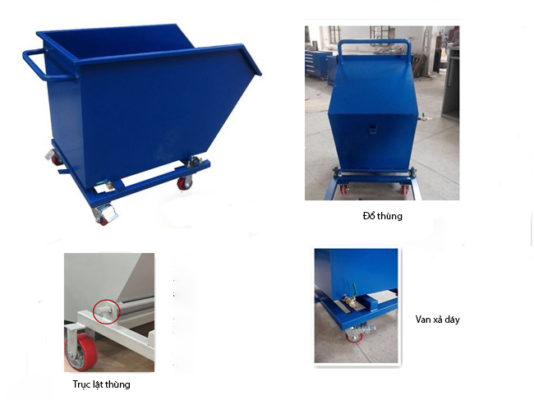 Xe thùng đựng vật liệu XBH-0214 6 1111