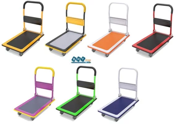 Xe đẩy sàn thép XBH-0201C 8 Xe đẩy Hàng 4 Bánh