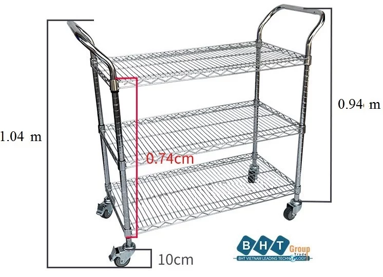 Xe đẩy hàng 3 tầng kệ lưới XBH-0239 4 Xbh-0239.