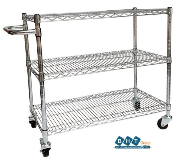 Xe đẩy 3 Tầng Tay đẩy 1 Bên Xbh-0242